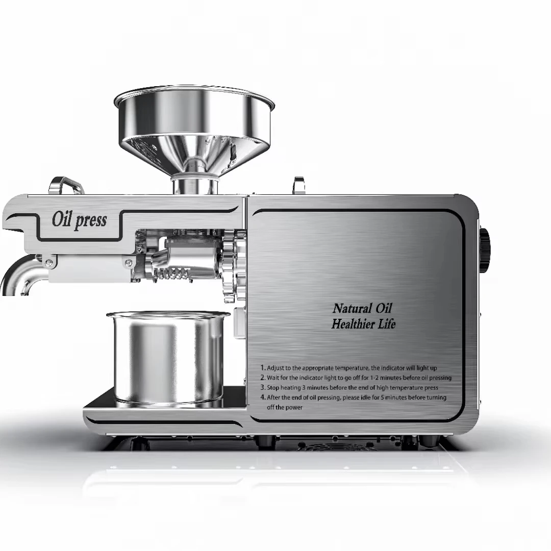 

High Quality Automatic New Stainless Steel Oil Press Machine for Peanut and Olive Oil Cold & Hot Double Press Household Use