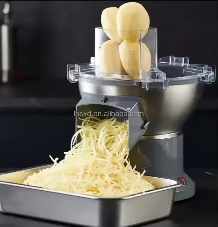 2026/Multi functional Fruit Vegetable Slicer Electric Stainless Steel Potato Onion Carrot shredding And Dicing Machine