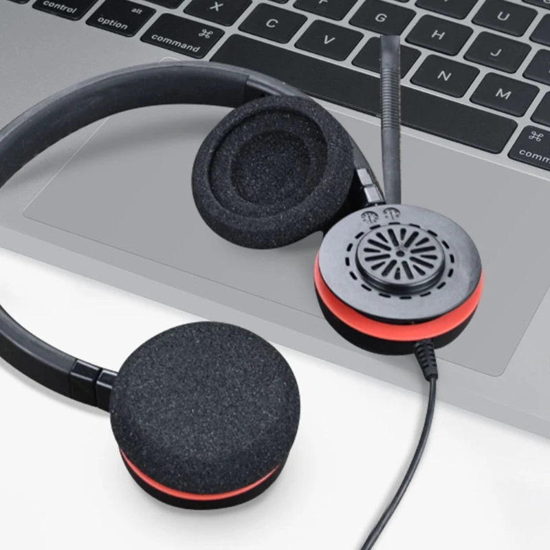 Coussinets d'oreille de remplacement pour téléphone, éponges confortables, isolation phonique supérieure, coussin d'oreille pour sauna Jabra Evolve 20, 20se, 30, 30II, 40
