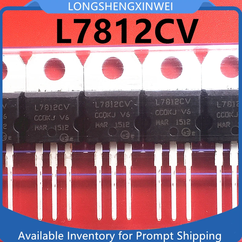 1PCS New Original 7812 L7812CV L7812 TO-220 Thick 1.5A+12V Three-terminal Regulator