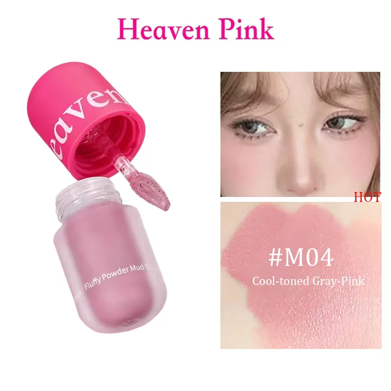 บลัชออนเนื้อลิควิดสีชมพูเฮเว่น พิงค์ ให้สีชมพูอมม่วง เนื้อเนียนนุ่มแบบกำมะหยี่ ติดทนนาน กันน้ำ ไม่เลอะง่าย แต่งหน้าได้ง่าย