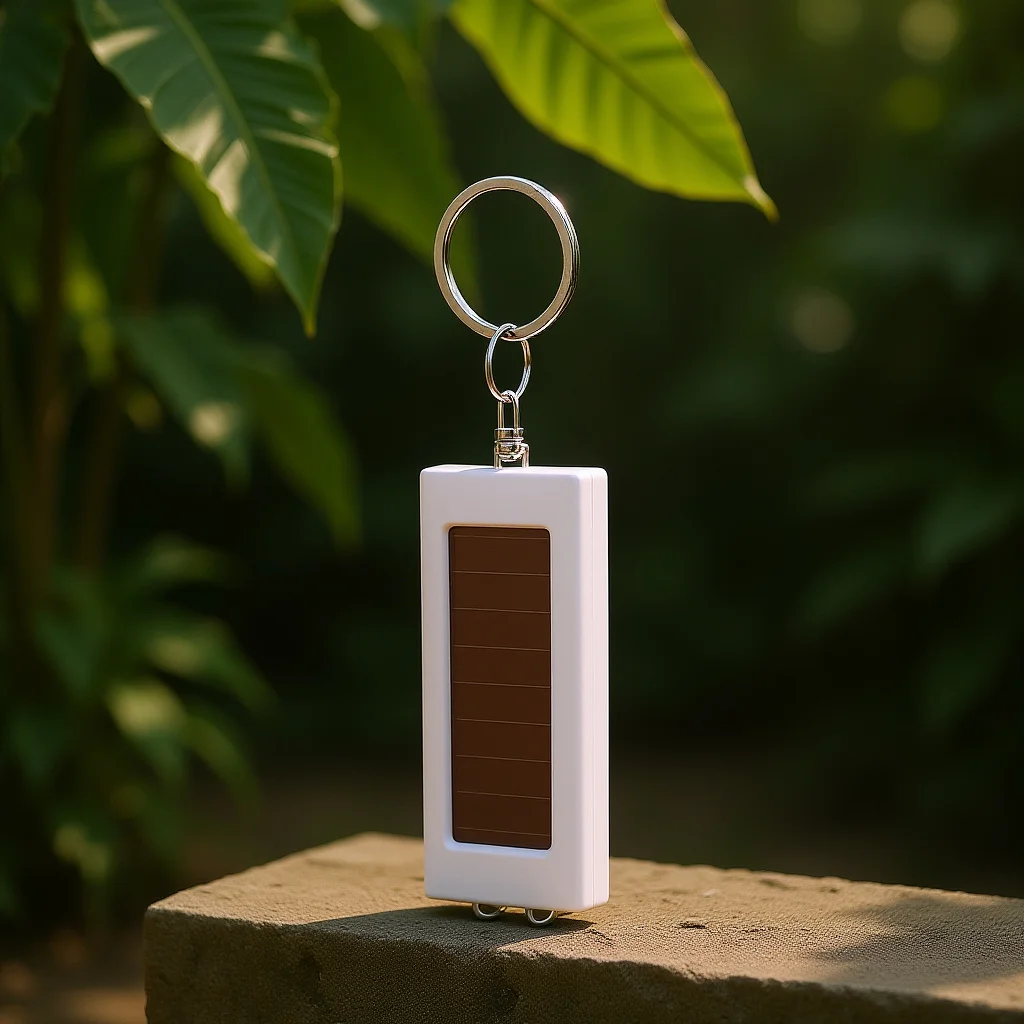 Portachiavi Torcia solare Mini Torcia portatile a LED Luce di emergenza Campeggio esterno Escursionismo Luce tascabile Torcia di emergenza solare