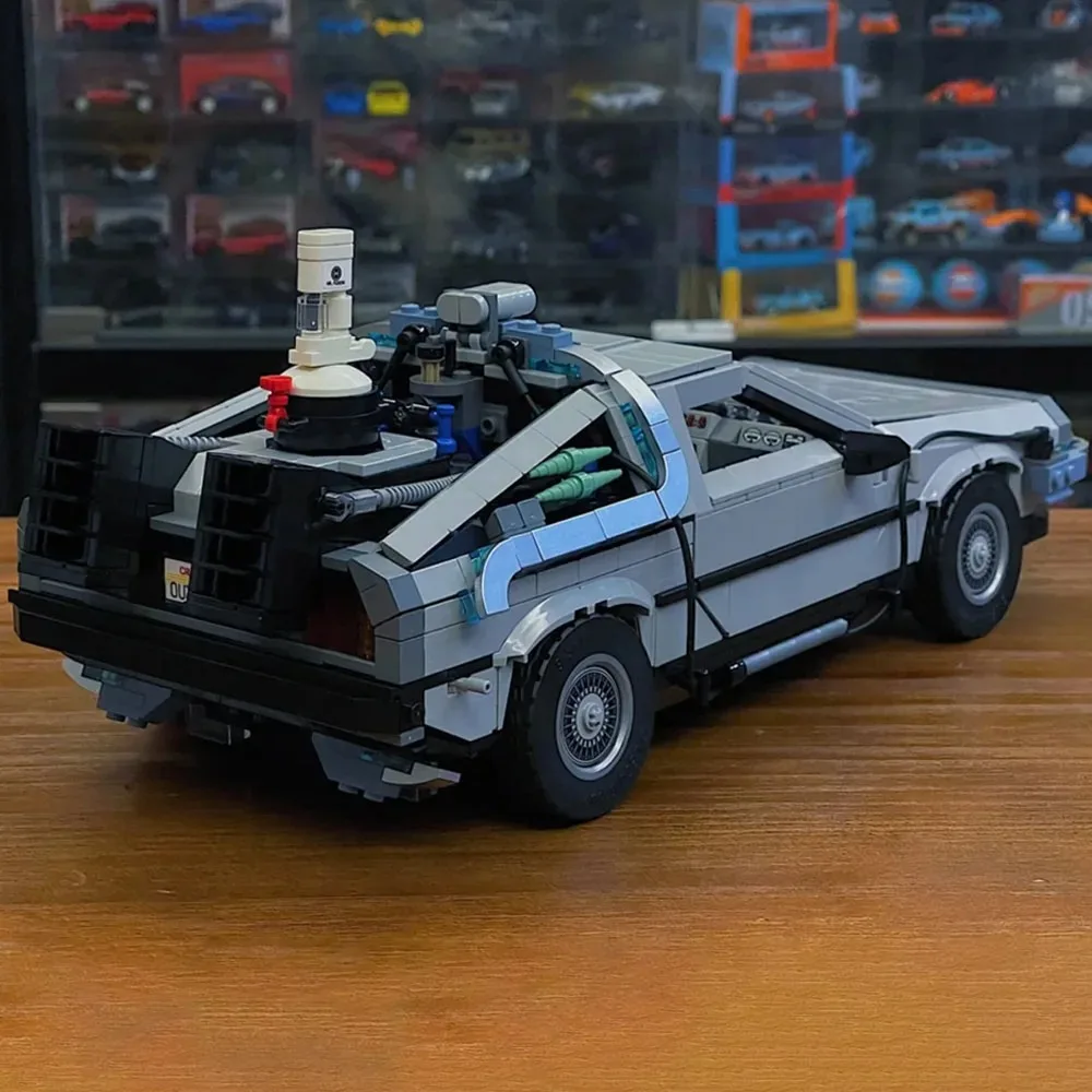2025 nouveau 10300 retour vers le futur Machine du temps Compatible DMC-12 construction briques de voiture technique construire décor à la maison pour cadeaux