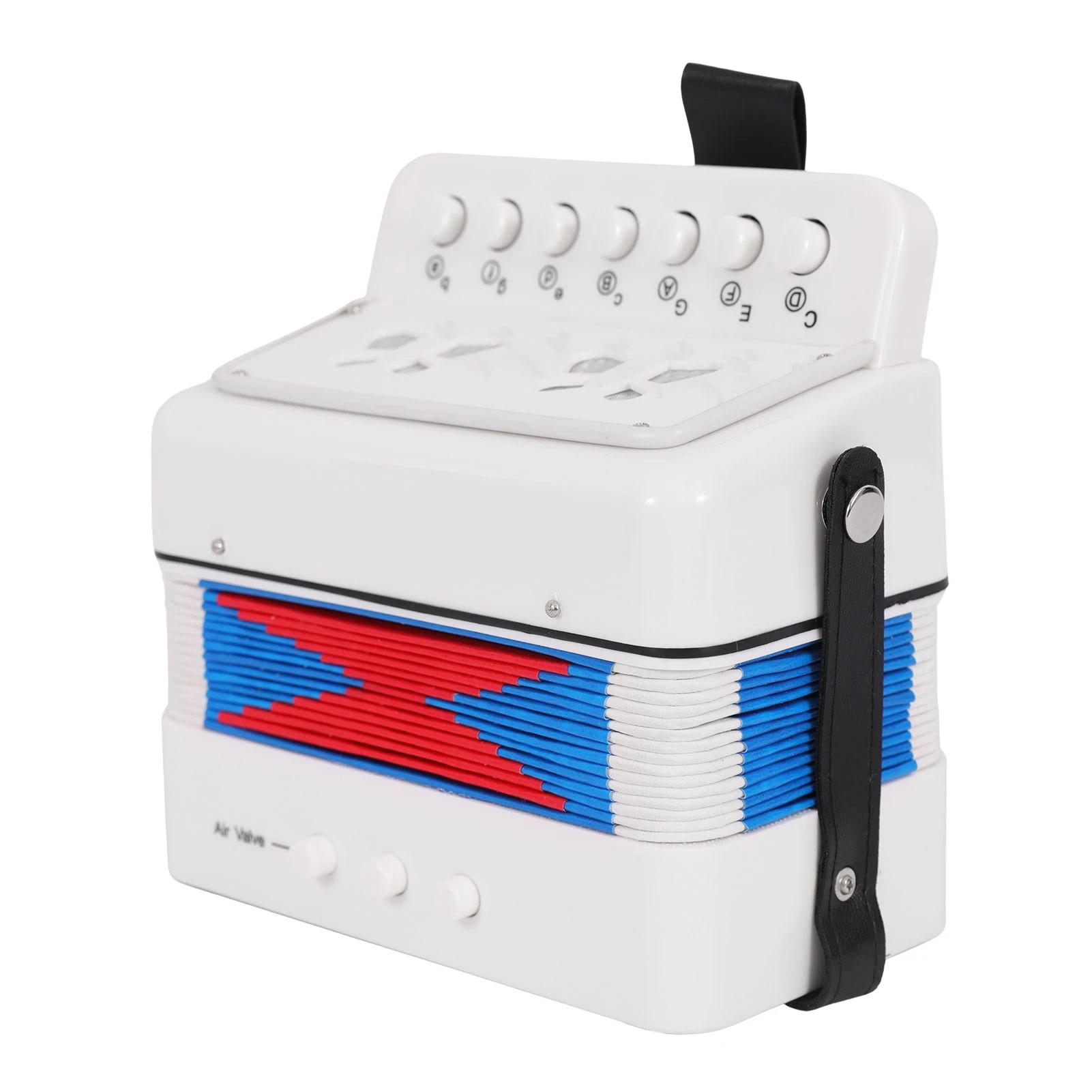 Mini 10-Tasten-Akkordeon-Spielzeug für Kinder, ABS-Material, Musikinstrument, Spielzeug für Kinder, Kinder, Kleinkinder, Weihnachtsgeschenk