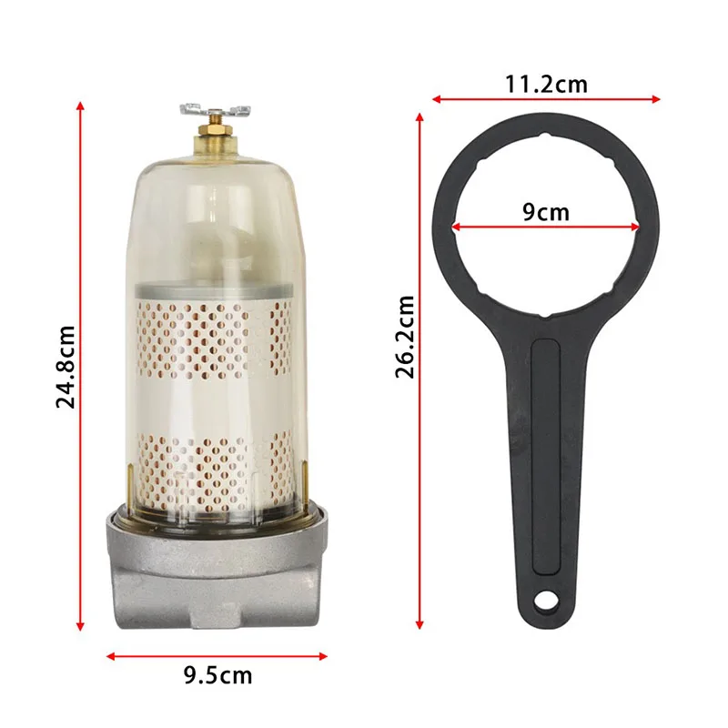 

B10-AL Oil Tank Filter 496 Oil Storage Tank Filter Oil And Water Separator With Wrench Raw Material Belt Set