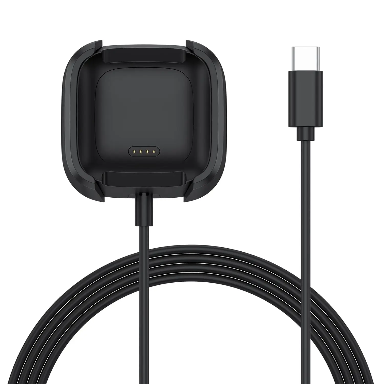 

Зарядное устройство типа C 3,3 фута для смарт-часов Fitbit Versa 2, зарядный кабель, портативная зарядная док-станция, шнур для умных часов Fitbit Versa 2
