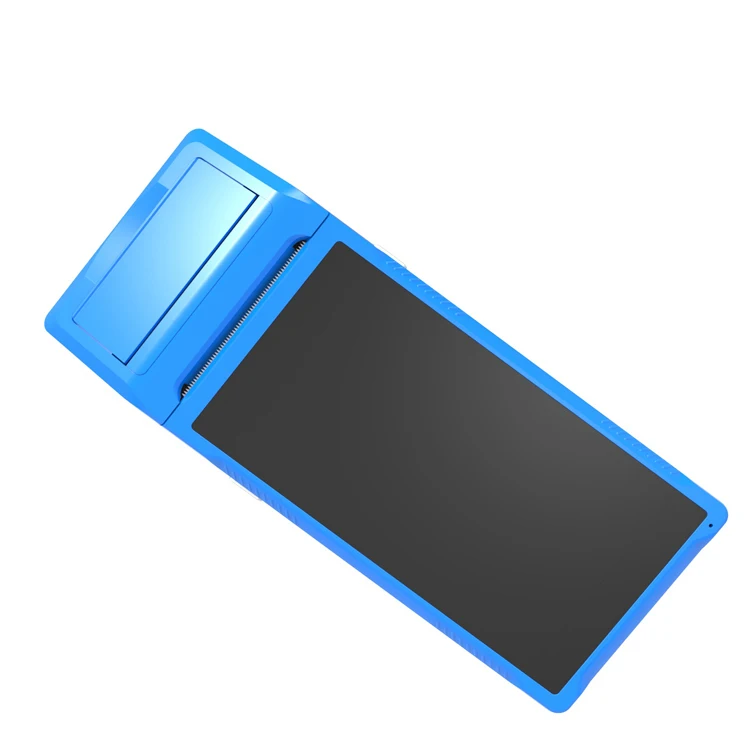 محطة Android Pos صغيرة محمولة مقاس 58 مم مع طابعة Q2i Q2