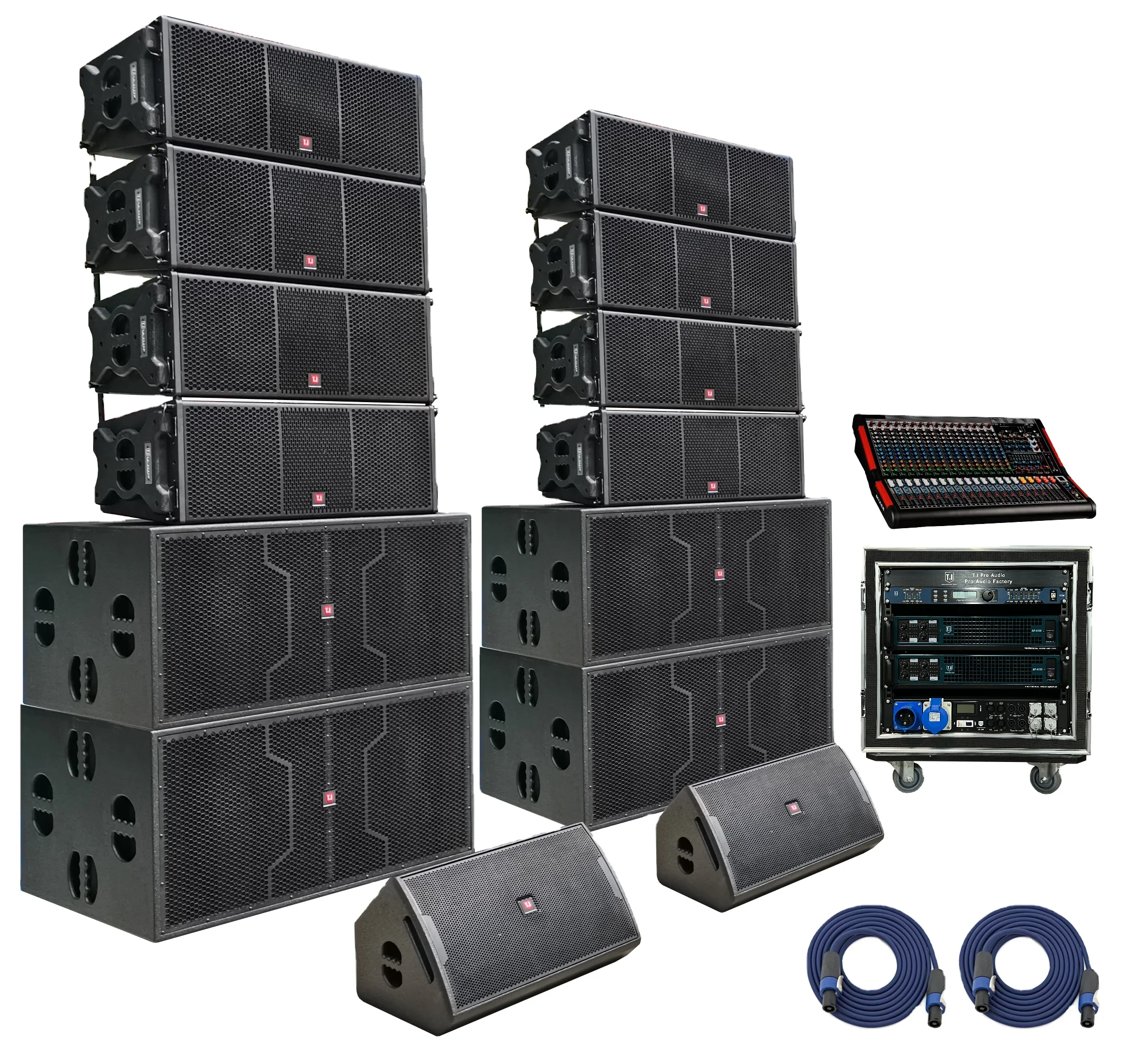 Customized LA-2122 Double 12 Inch 2 Way Line Array Speaker Pro Audio Customization For Party Events