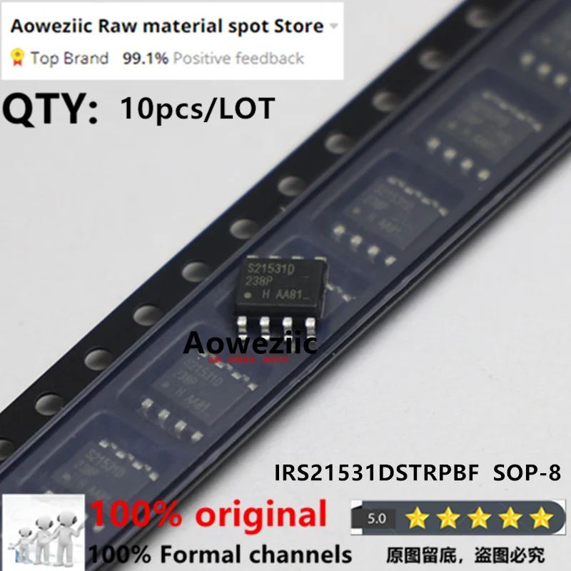 

Aoweziic 2023+ 100% новый импортный оригинальный чип драйвера IRS21531DSTRPBF S21531D SOP-8