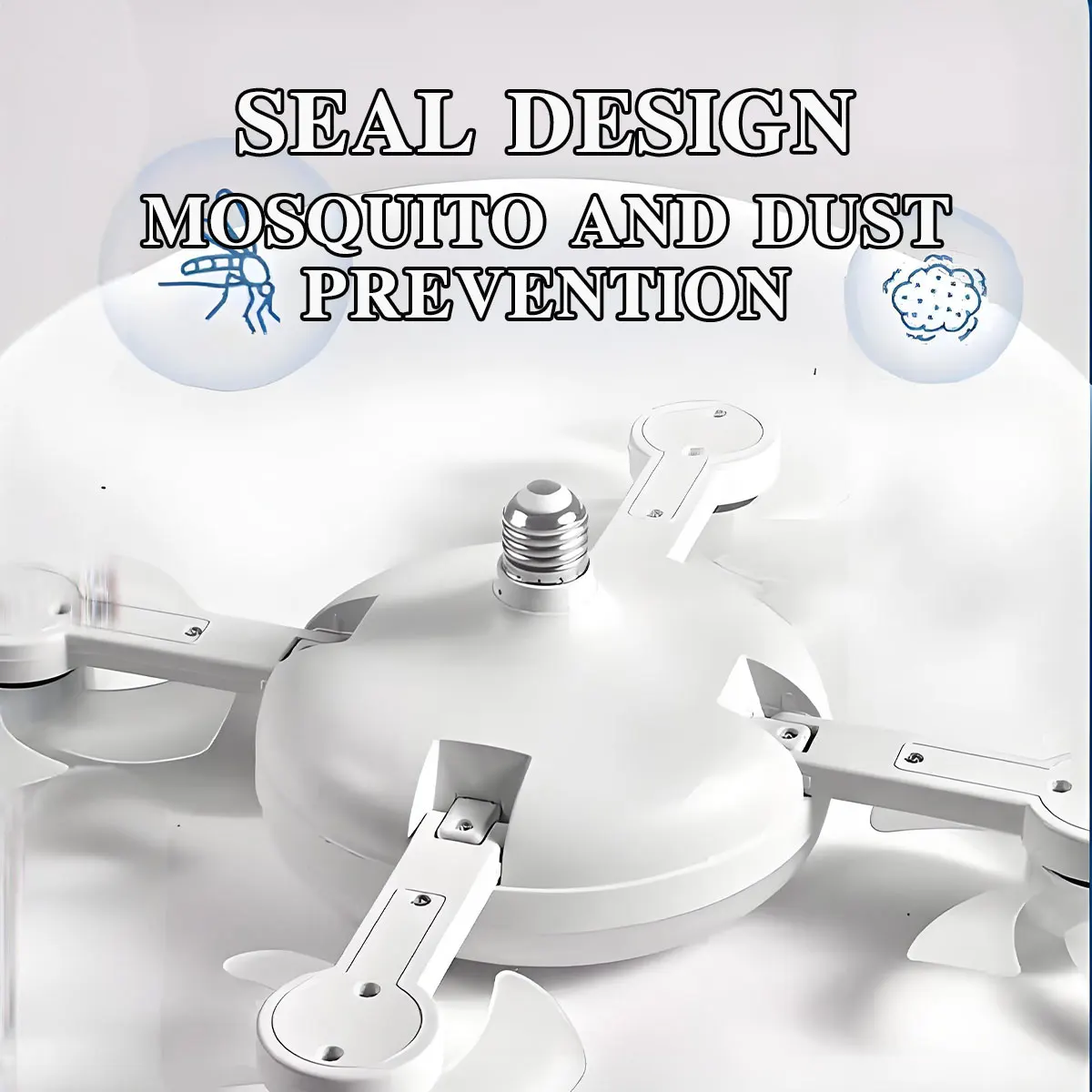 Living Room Drone Shape Ceiling Fan Light, High Wind Power, Silent Home Use Eye Protection Energy-Saving Electric Fan Lamp