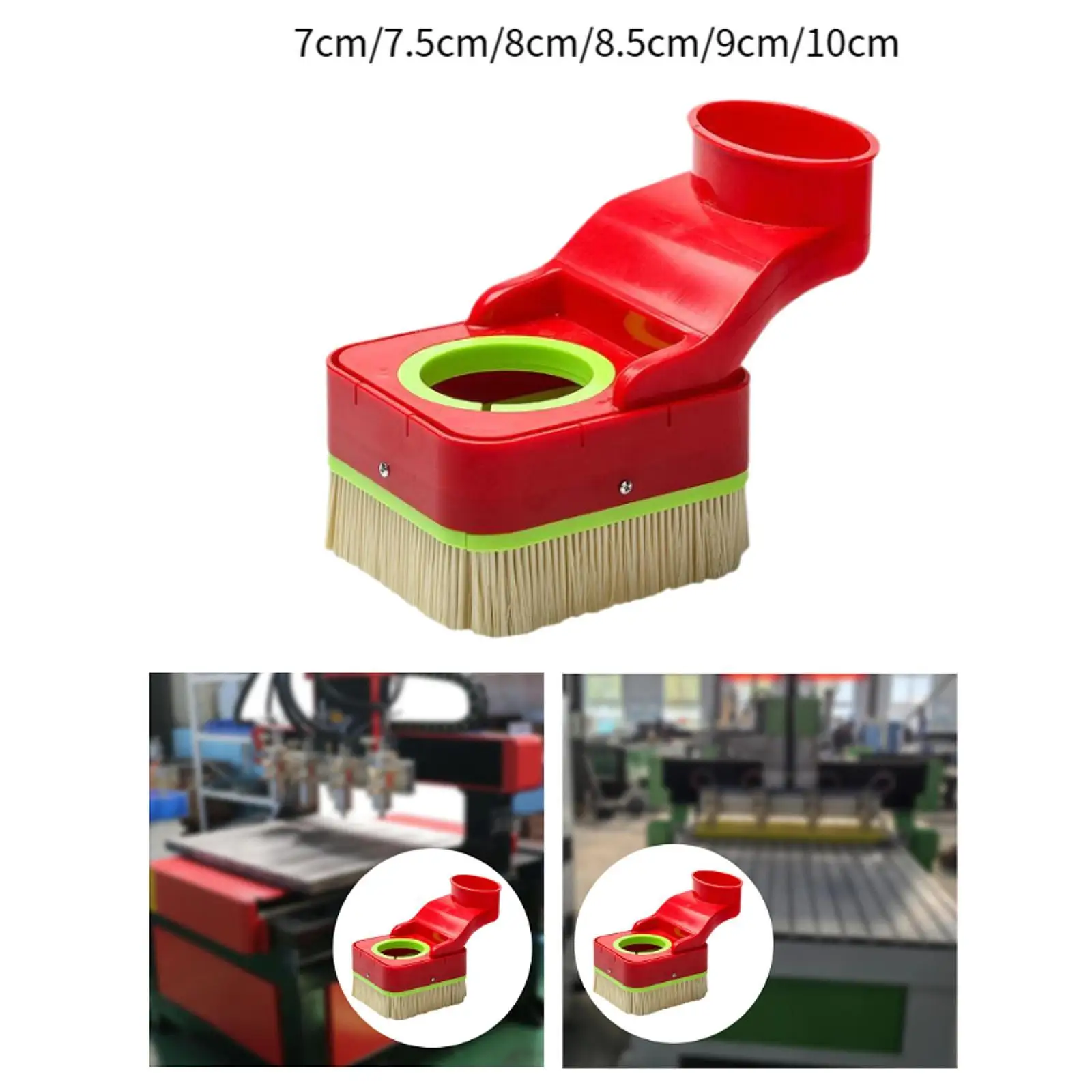 CNC Dust Shoe Cleaner Professional Convenient Red Woodworking Dust Cover