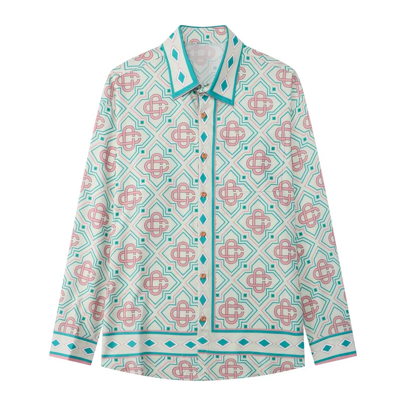 

Роскошный цветочный принт Long Sve Beach irt для подростков и мужчин, повседневный свободный крой из полиэфирного волокна, без железа, моющийся осенний irt