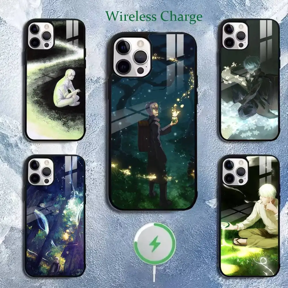 Classic Anime M-Mushishi Phone Case For iPhone17,16,15,14,13,12,11 Plus,Pro,Max Magnetic with Wireless Charging