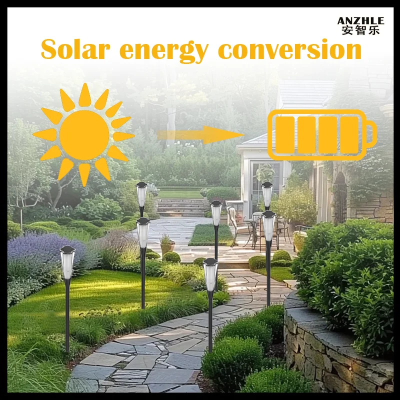 Solar Outdoor Landscape Lamp  Torch Lamp Adding an Ambient Atmosphere LED Waterproof Decorative Garden Lawn Lamp