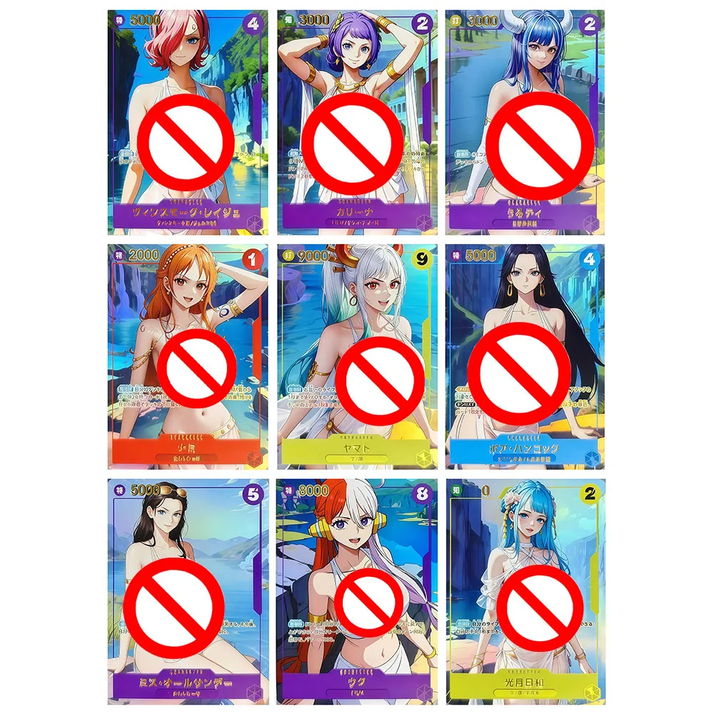 

9 шт./компл. One Piece Nami Yamato Boa Hancock Nico Robin DIY самодельные цветные флэш-карты аниме игровая коллекционная карта подарочная игрушка 63*88 мм
