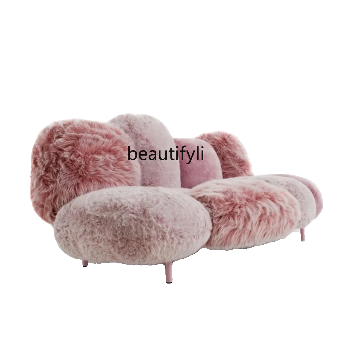 

Designer Creative Woolen Sofa Hall Reception Plush Sofa