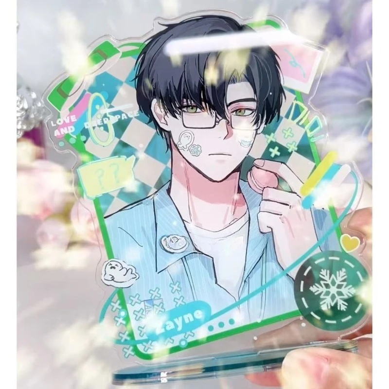 ความรักและ Deepspace Caleb Xavier Zayne ส่วนบุคคล Creative Stand เครื่องประดับโต๊ะนักเรียนการ์ตูนน่ารักตารางวันหยุดของขวัญ