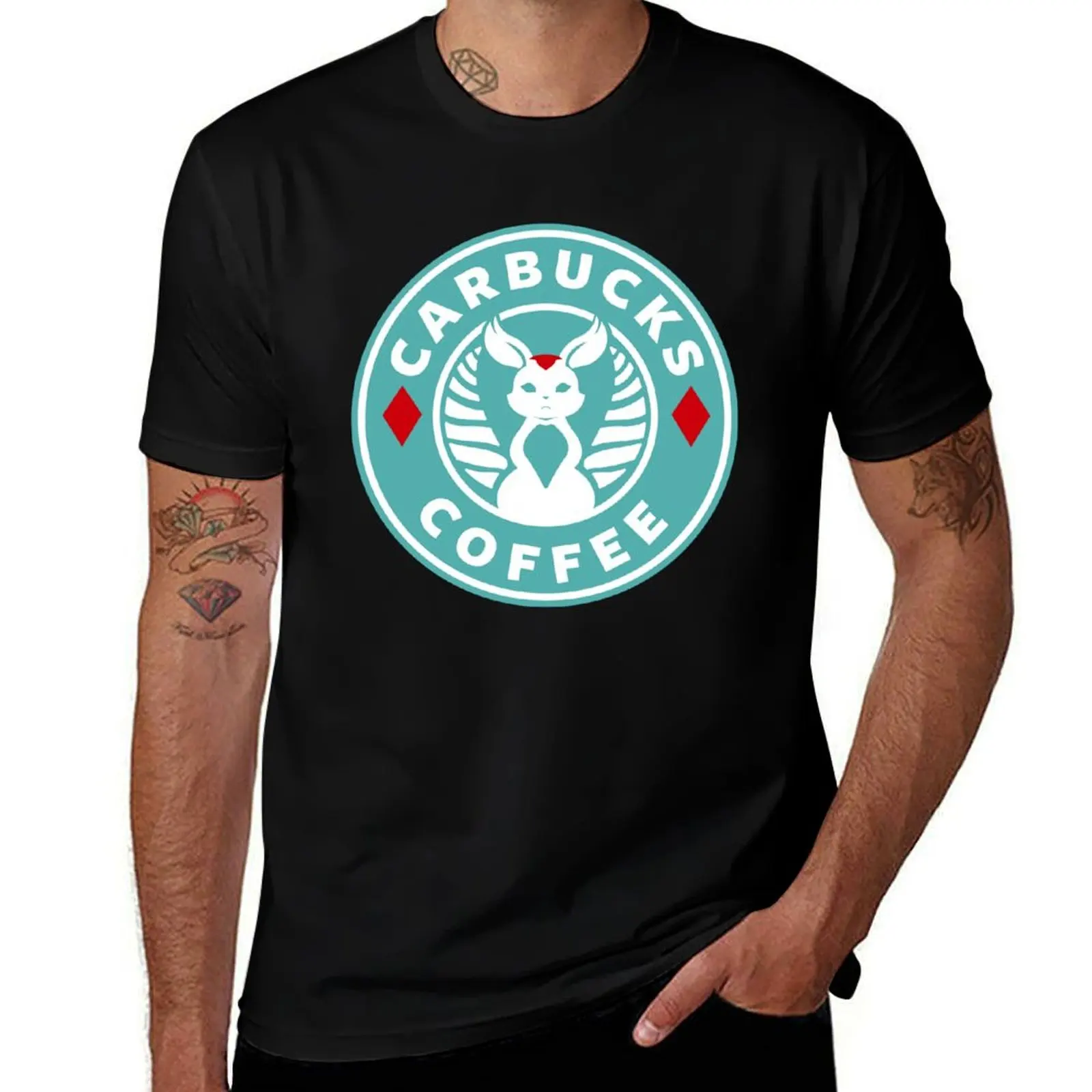 Emerald Carbucks T-Shirt Fashion Letter Print T-Shirt
