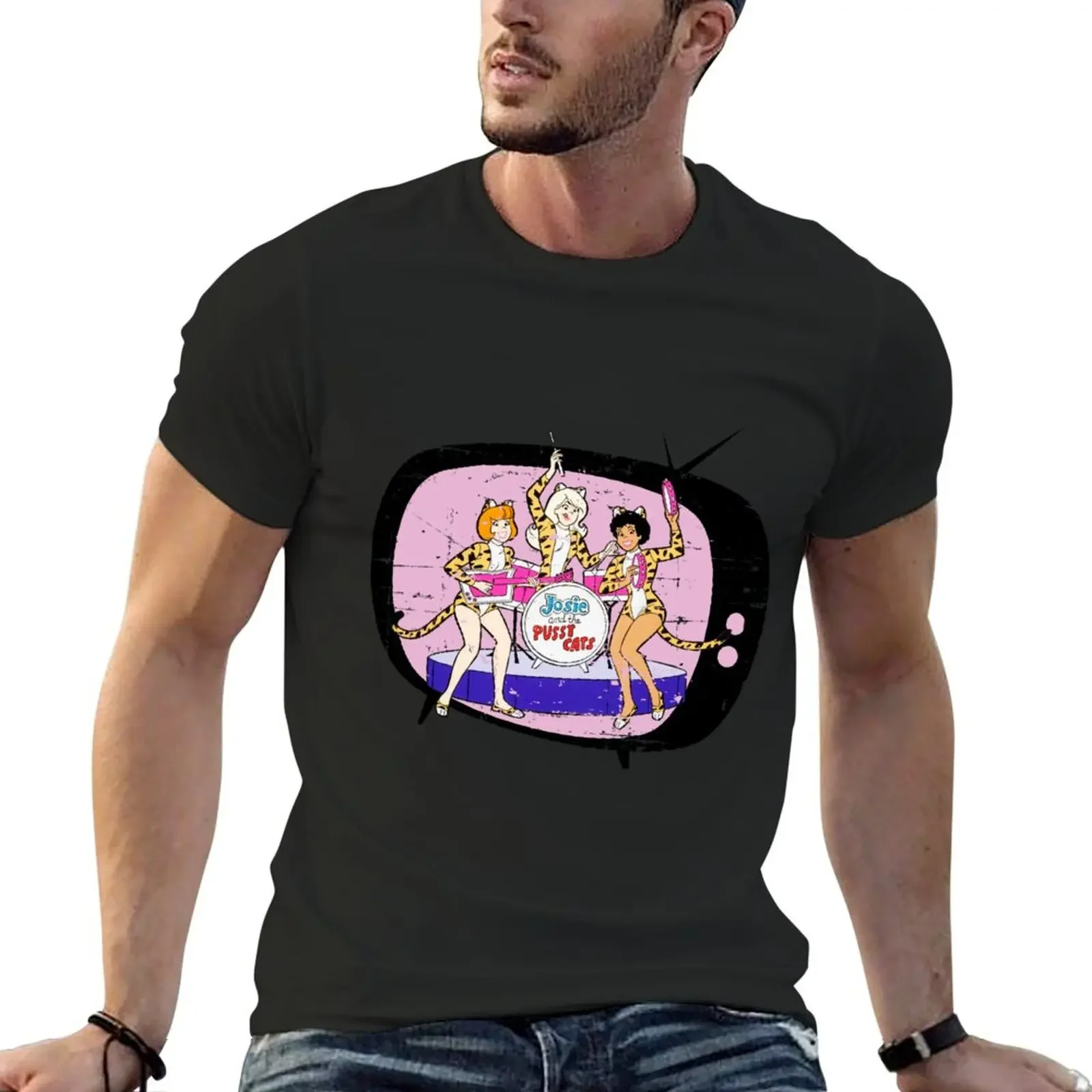 

Josie and the Pussycats TV T-Shirt plain graphics oversizeds custom shirt shirts men