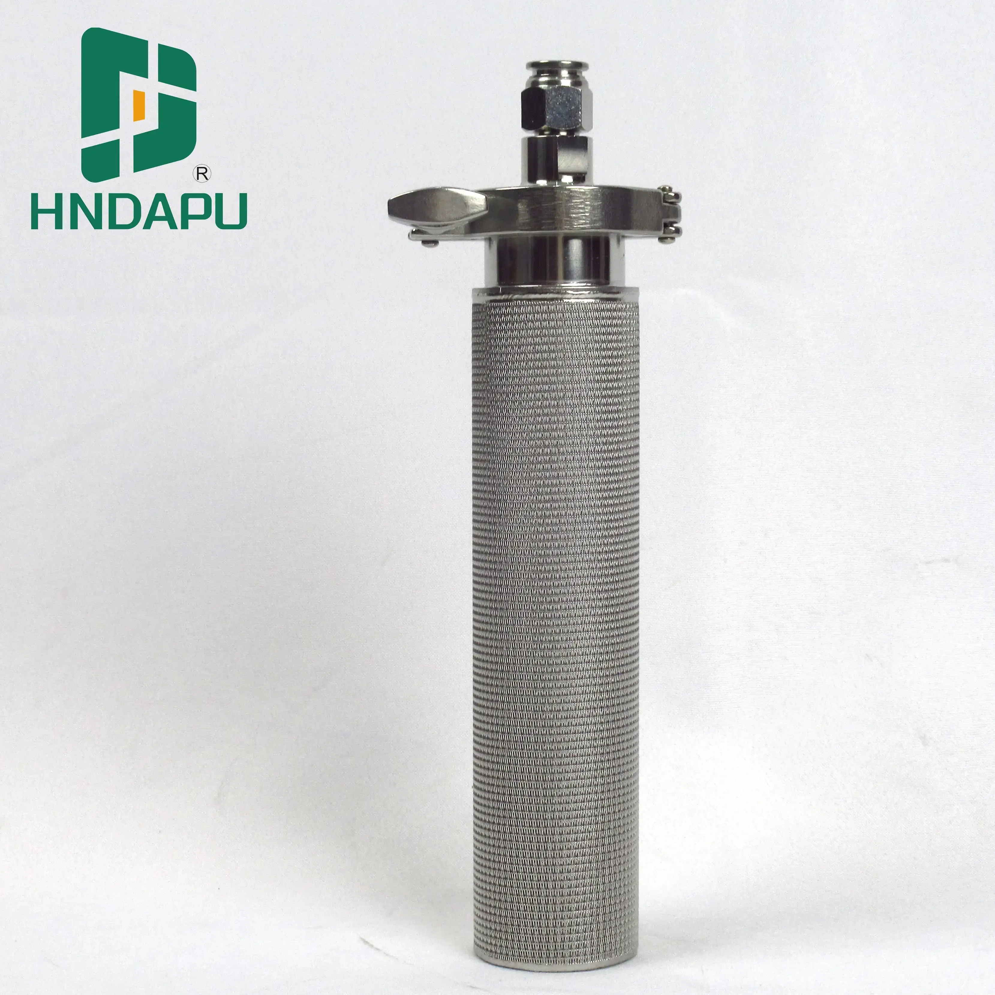 TOPEP Manufacturer Customized SS Sintered Filter Cartridge 42*50*221 Washable Liquid Filter with Quick Install Interface