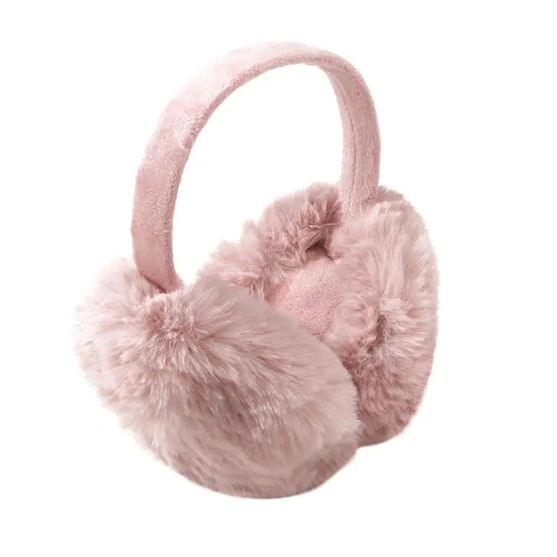 Inverno earmuff imitação de coelho feminino aquecedores de orelha grande pelúcia quente e à prova de vento earmuffs versátil para ciclismo ao ar livre novo