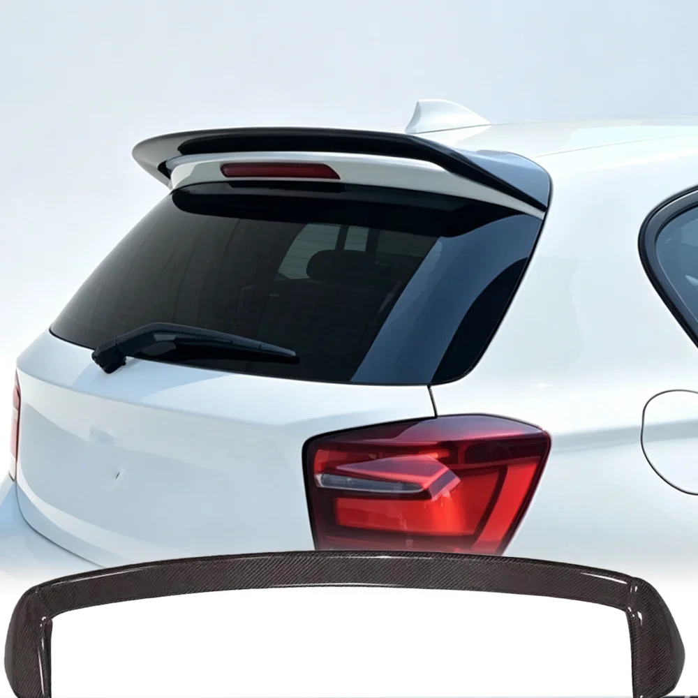 

for BMW 1 Series F20 sedan pure carbon fiber trunk pressure wing 118i F21 no drilling non-destructive installation rear spoiler