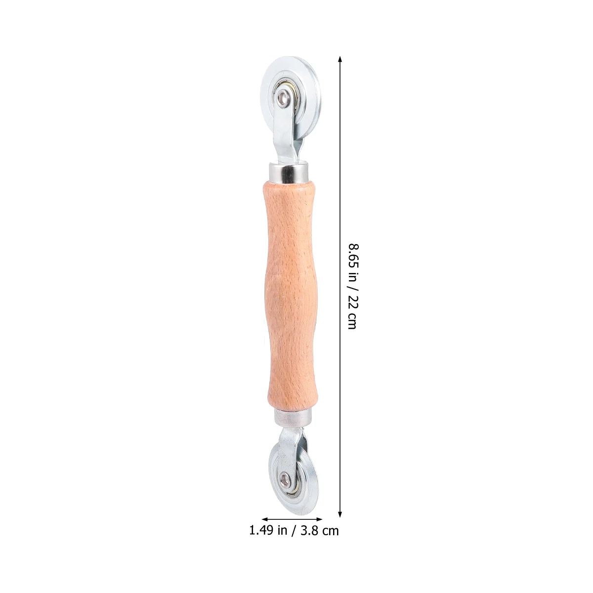 

2Pcs Screen Rolling Tool Double Wheels Wooden Handle for Window Door Screens Installation Hand Tool Screen Spline Roller