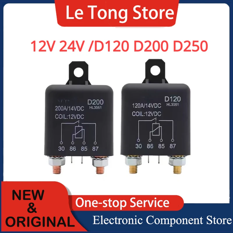 

200A high current car relay 120A 200A 250A DC start 12V24V battery power supply for a long time