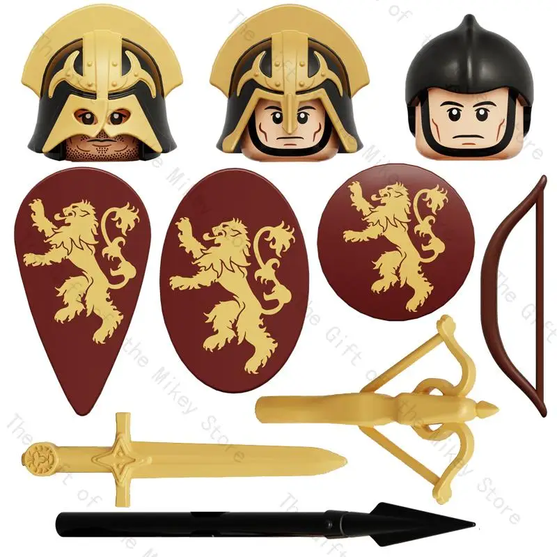 Building Blocks Action Figures Assembled Medieval Roman Soldiers Educational Bricks Toys Christmas Gift For Kids KT1068 XP516