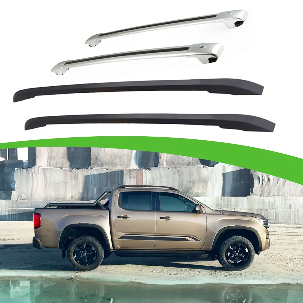 4Pcs Aluminum Roof Rail Racks Holder Cross Bar Fits For All New VW Amarok 2023 2024