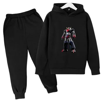 Transformation Robot Spring Autobots Tracksuit Boys Outfits Sets Streetwear Kids Clothes Hoodie+Pants Set