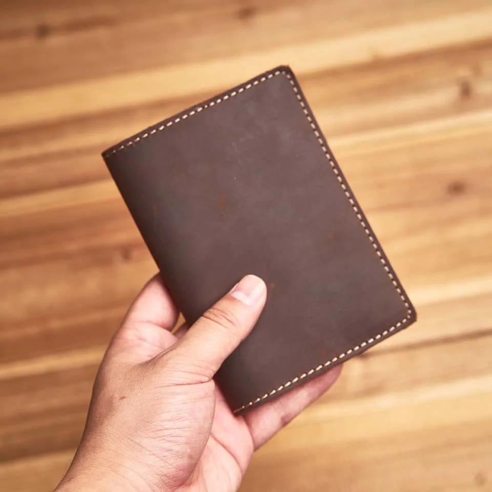 

Genuine leather Passport Holder In a Sintage style