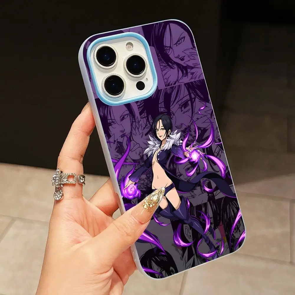 Seven Deadly Sins Merlin Phone Case for iPhone 17 16 15 14 13 12 11 Air Pro Max Plus Jelly Double layer Light Blue Cover - view 6