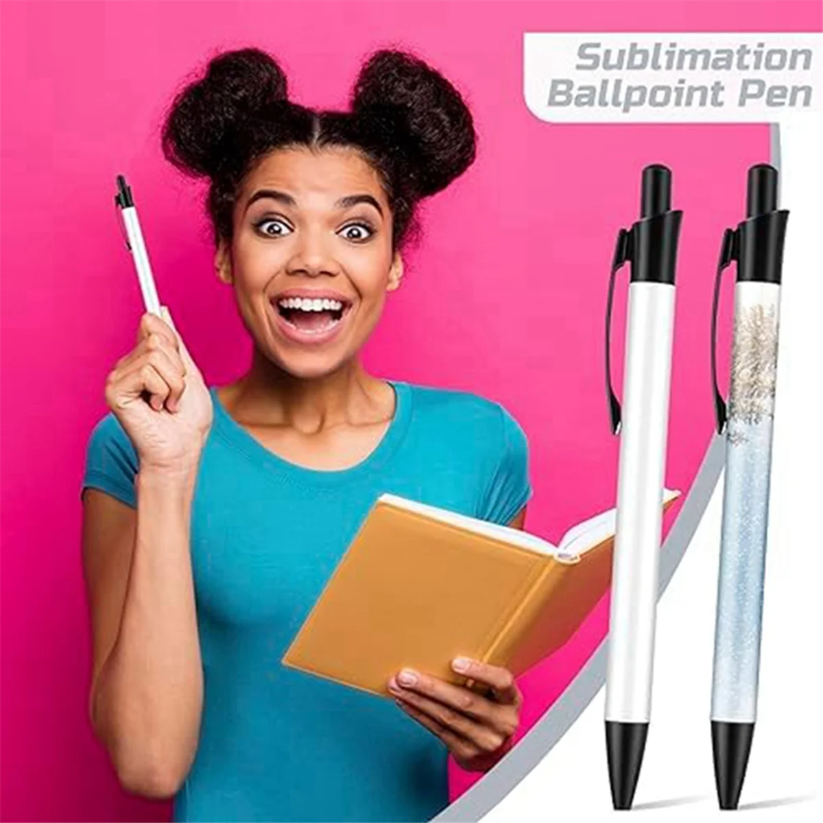 

A32P_24x Sublimation Pen Blank Sublimation Coated Pen Heat Transfer Pen Bulk with Heat Shrink Packaging for DIY Office School