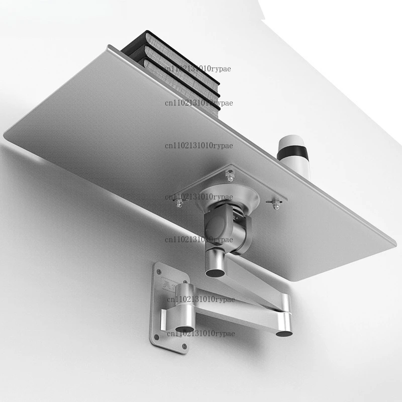 Wireless keyboard and mouse wall bracket wall-mounted rotary telescopic folding bracket integrated frame