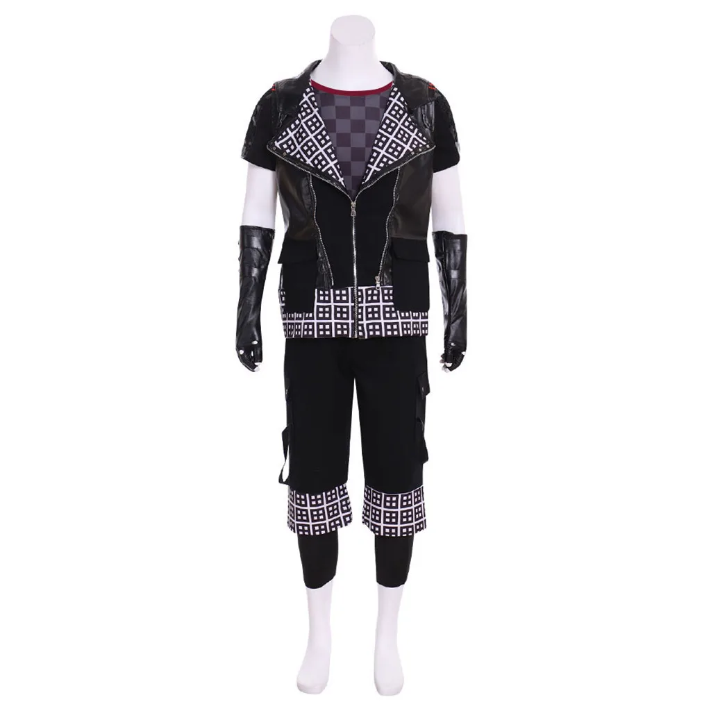 Yozora Game Cosplay Costume pour Homme, Veste Noire à Capuche Punk, Uniforme Trempé, Halloween, Carnaval, ixDéguisement, Streetwear