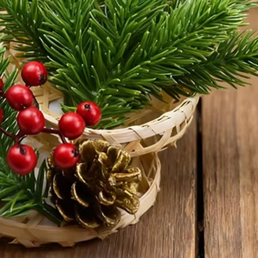 Arbol de Navidad para boda, decoración de jardín al aire libre de Halloween, decoración de piñas Artificial, accesorio para marco de fotos de novia