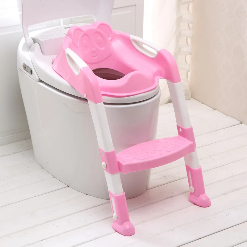 Toilet Ladder Ladder Type Toilet Seat Cushion Folding Children\'s Toilet Ladder Children\'s Ring Foldable Baby Escalator