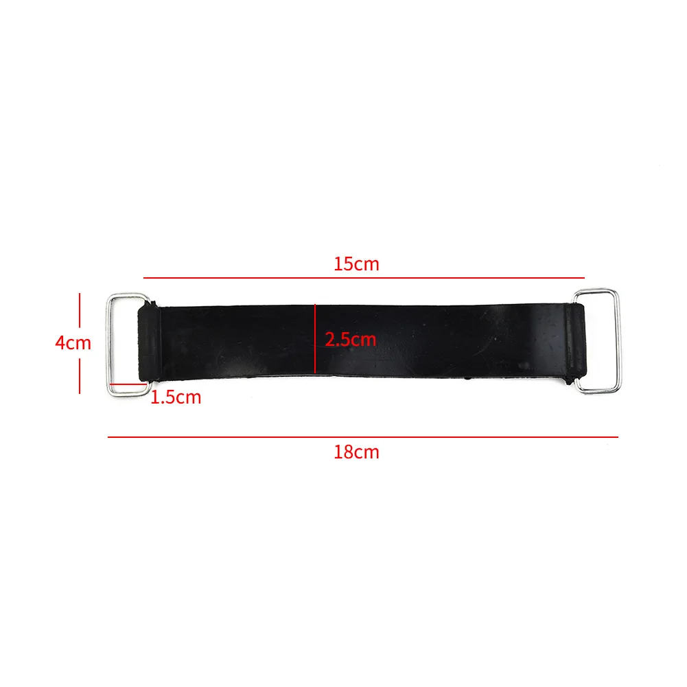 

1X Battery Strap Holder Rubber Strap Waterproof Black Replacement Fixed Universal 18-23cm Motorcycle Battery Durable Practical