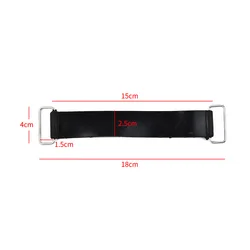 1X Battery Strap Holder Rubber Strap Waterproof Black Replacement Fixed Universal 18-23cm Motorcycle Battery Durable Practical