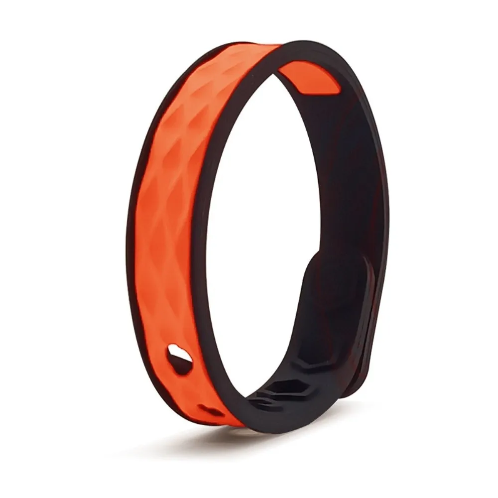 Silicone Anti Static Bracelet Waterproof Rhombic Static Eliminator Bracelet Adjustable Wireless Negative Ion Wristband Women
