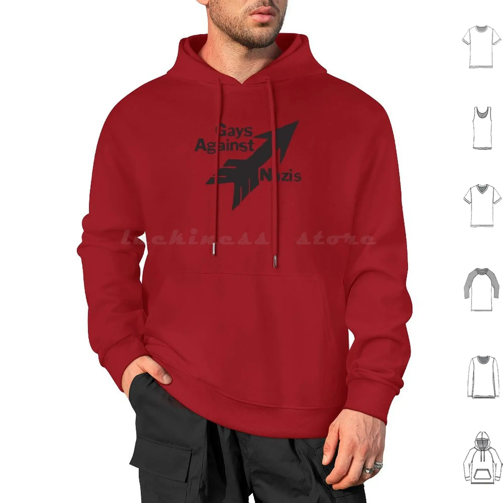 Againt Hoodies Long Sleeve Anti Anti Antifa No Anti Fash Pride Against Fash Against