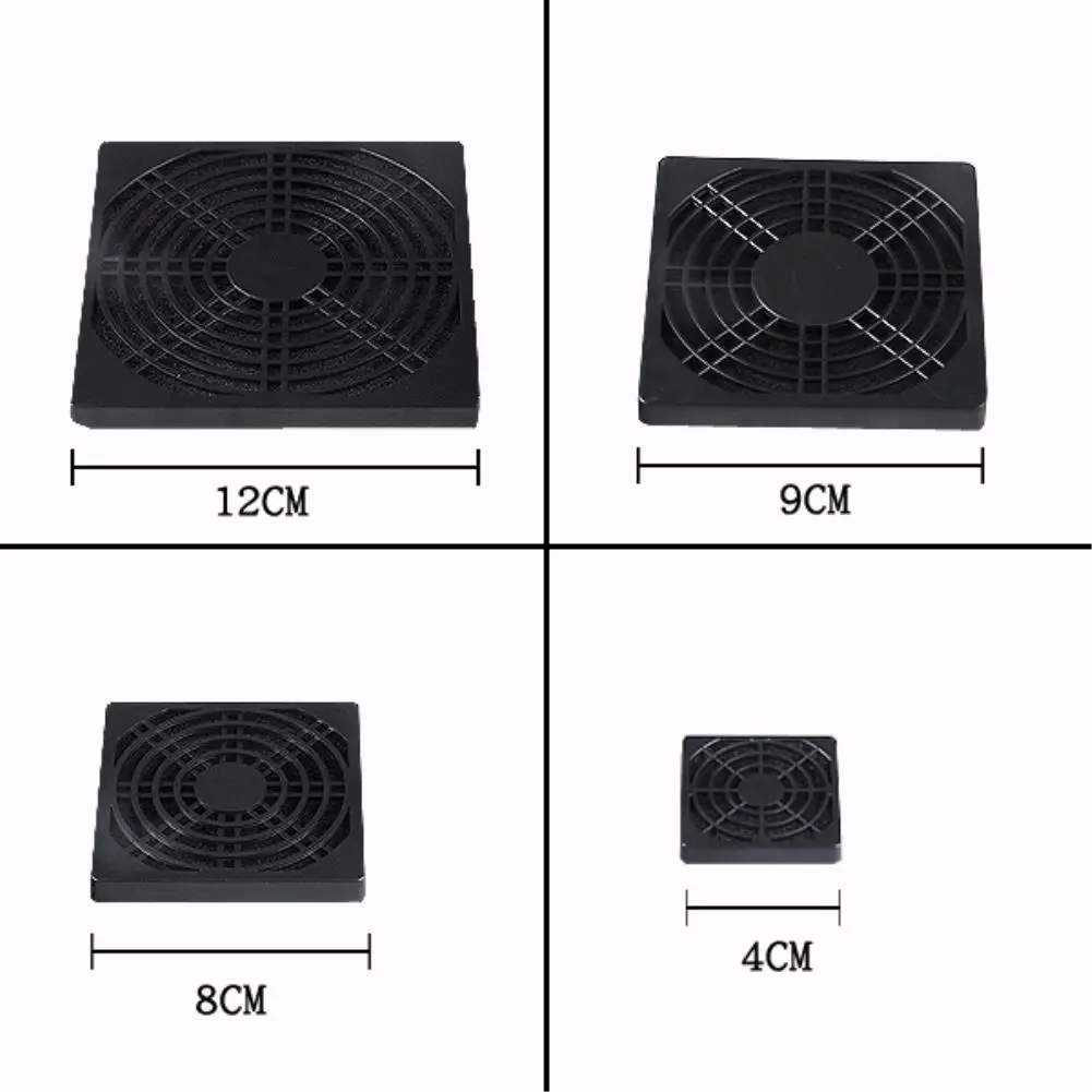 YCDC 2020 hot New 40mm 80mm 90mm 120mm PC Fan Dust Filter Dustproof Case Computer Mesh(can cut for smaller fans)