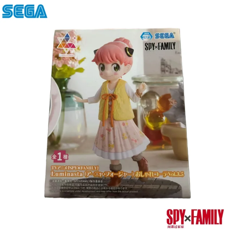 In Stock Sega Original Spyxfamily Anya Forger Action Figure Model Doll Brand New Boxed Toys Model Garage Collectible