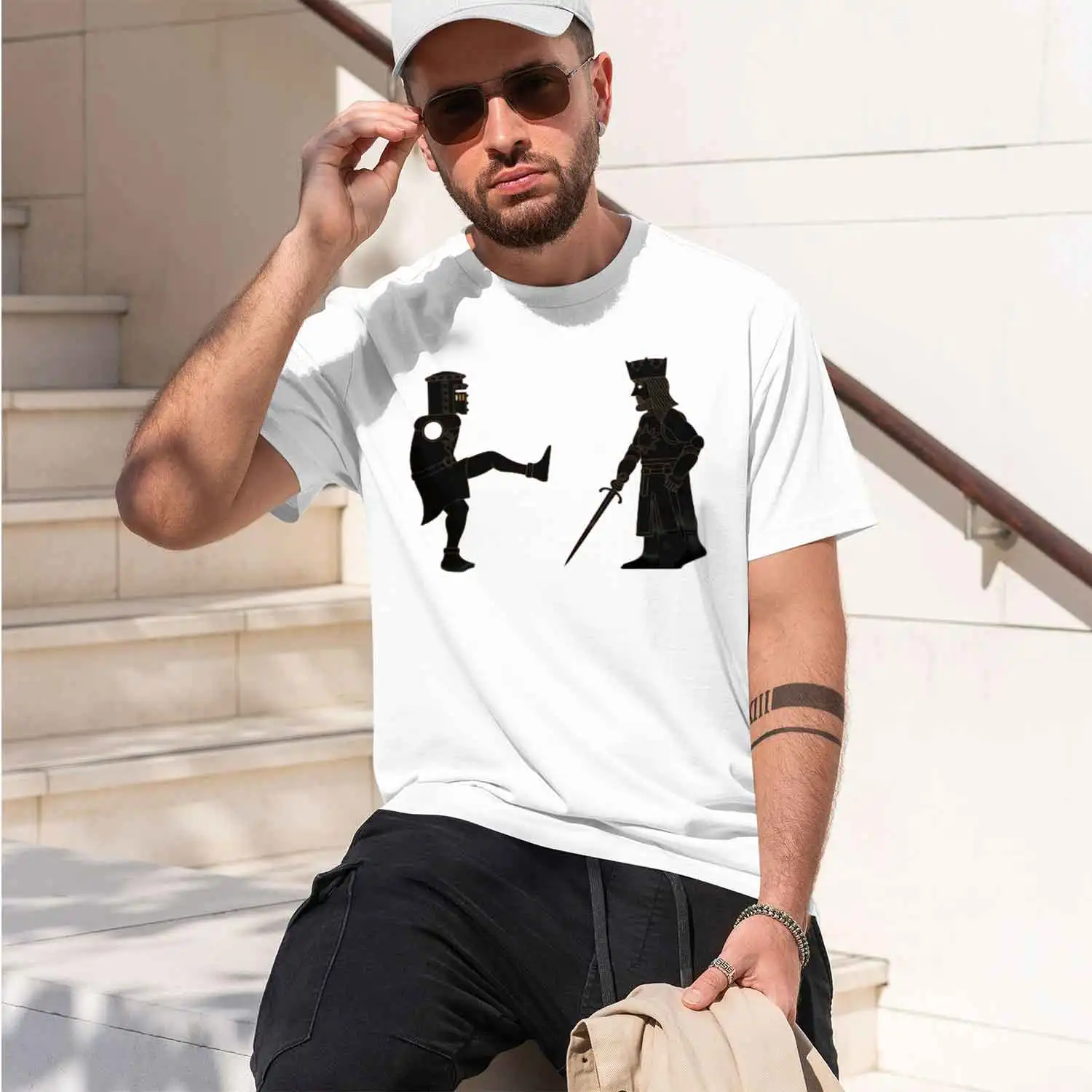 It's Just A Flesh Wound Monty Python T-Shirt Greek Style K Graph Tee Funny British Comedy for Monty Python Fans 2026 New Model S