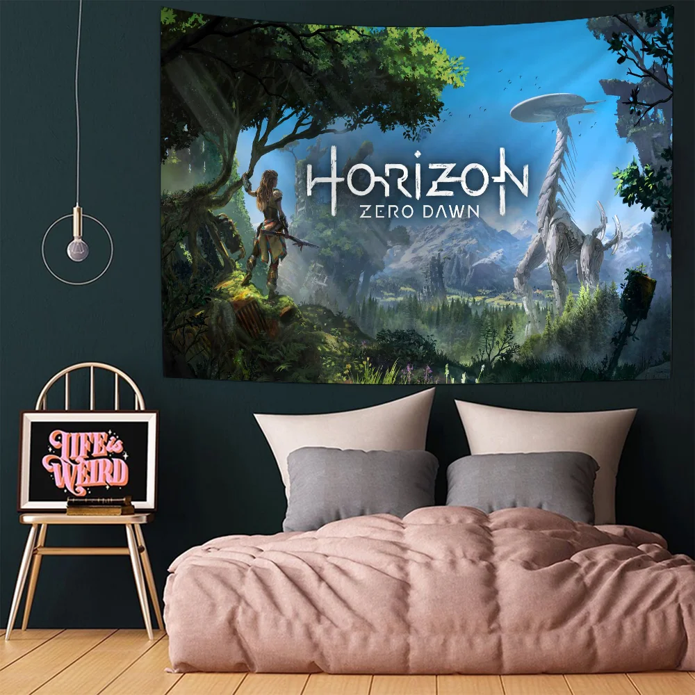 Games Horizon Chart Tapestry Art Science Fiction Room Home Decor Cheap Hippie Wall Hanging