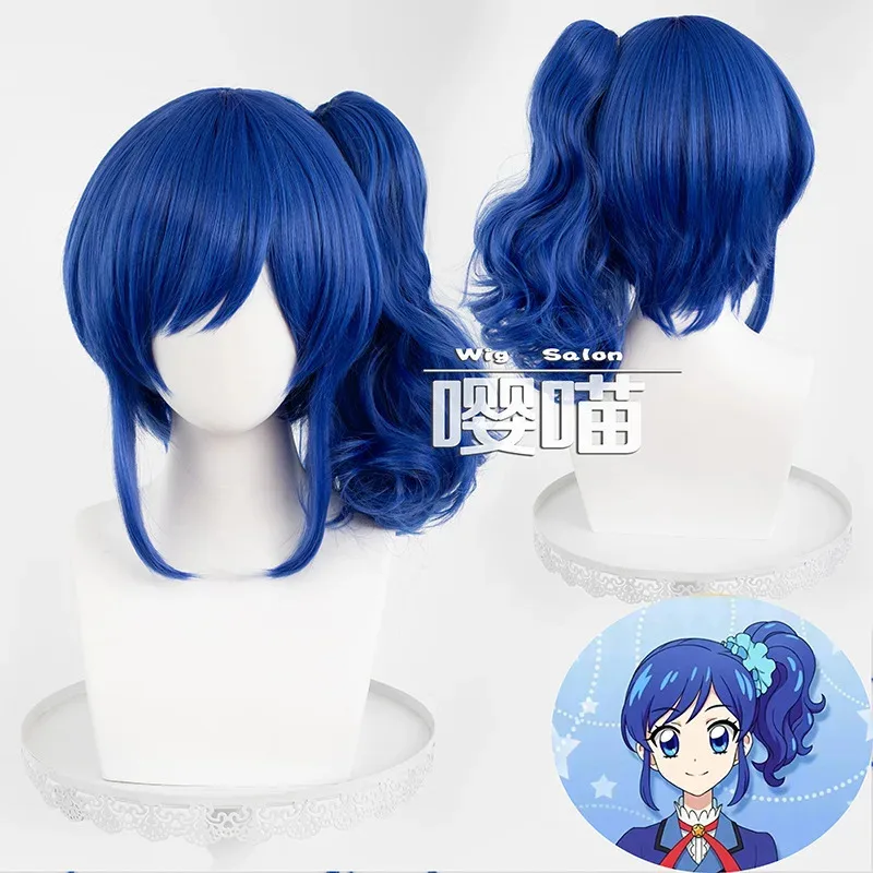 

LQAnime Aikatsu! Парик Kiriya Aoi Синтетические парики Термостойкие костюмы для косплея на Хэллоуин Hoshimiya Ichigo Todo Yurika Косплей Wi
