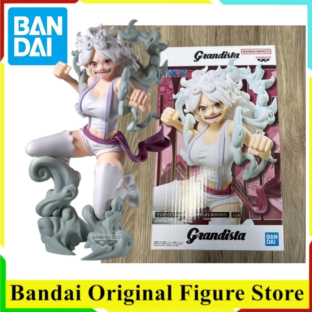 

Original BANDAI One Piece Anime Jewelry Bonney Nika Grandista Action Figurine Toys PVC Model Figuarts Collection Decoration