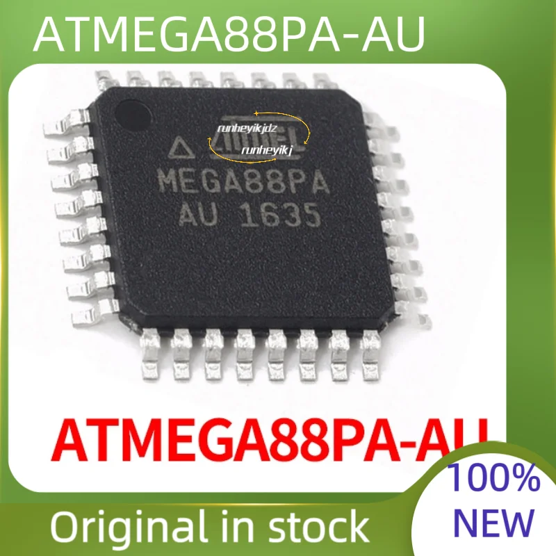 5pcs/Lot 100% New and Origina ATMEGA88PA-AU ATMEGA88PV-10AU ATMEGA88PA  ATMEGA88 ATMEGA IC MCU Chip TQFP-32   in Stock