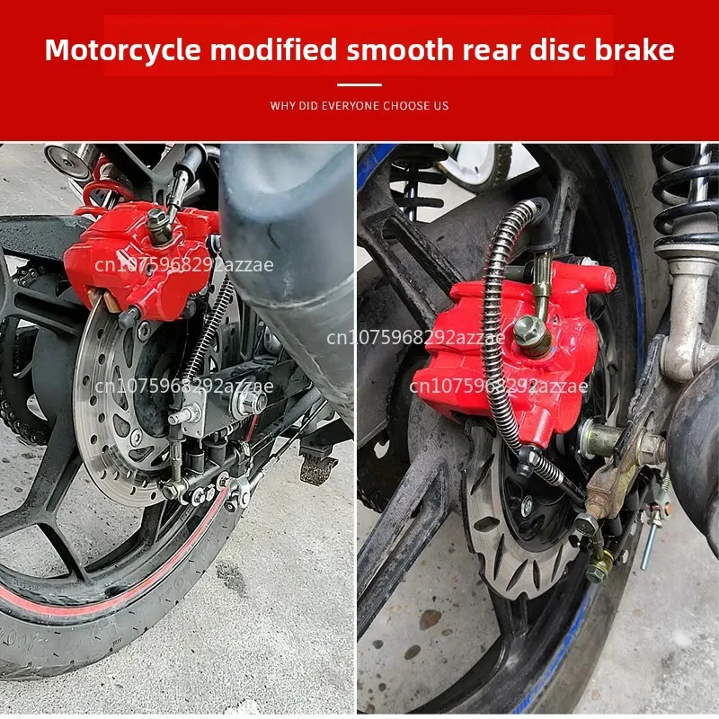 Universal conversion kit for drum brakes to disc brakes: caliper assembly & accessories